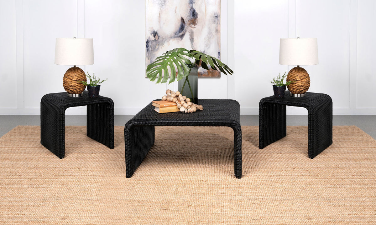 Cahya Rattan Coffee and End Table Set