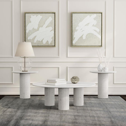 Astoria Marble Coffee and End Table Set 3-piece
