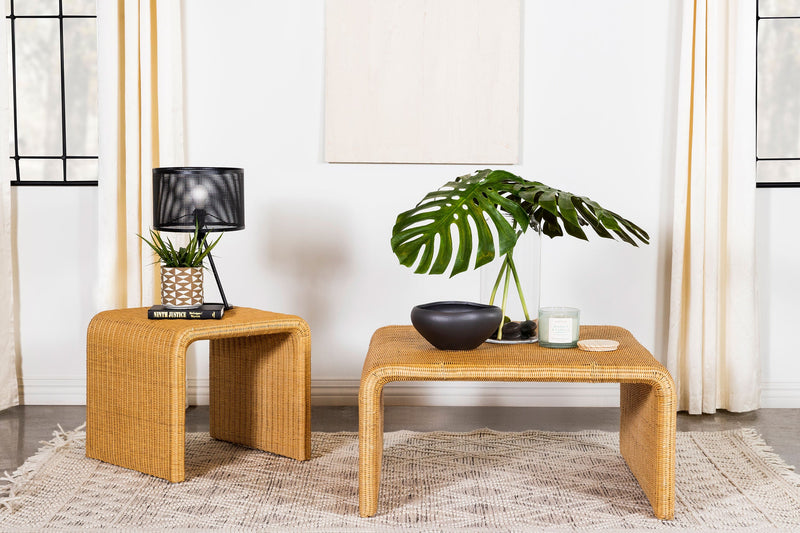 Cahya Rattan Coffee and End Table Set