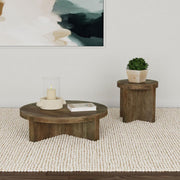 Kinkaid Solid Wood Coffee and End Table Set Brown 2-piece