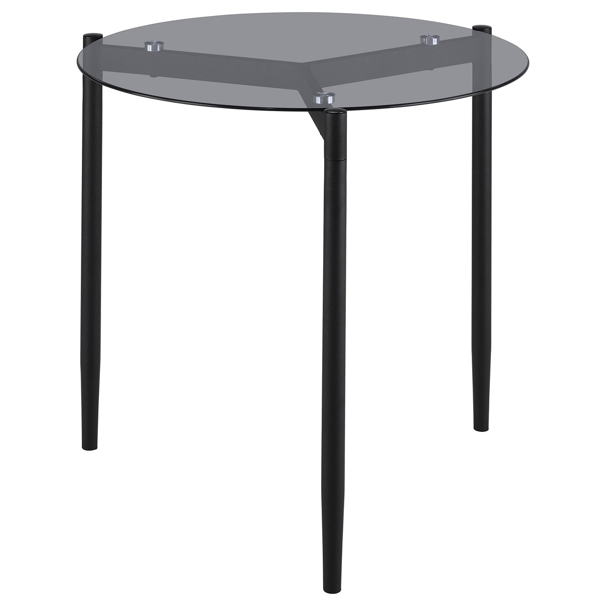Rosalie Round Coffee and End Table Set Grey