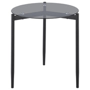 Rosalie Round Coffee and End Table Set Grey