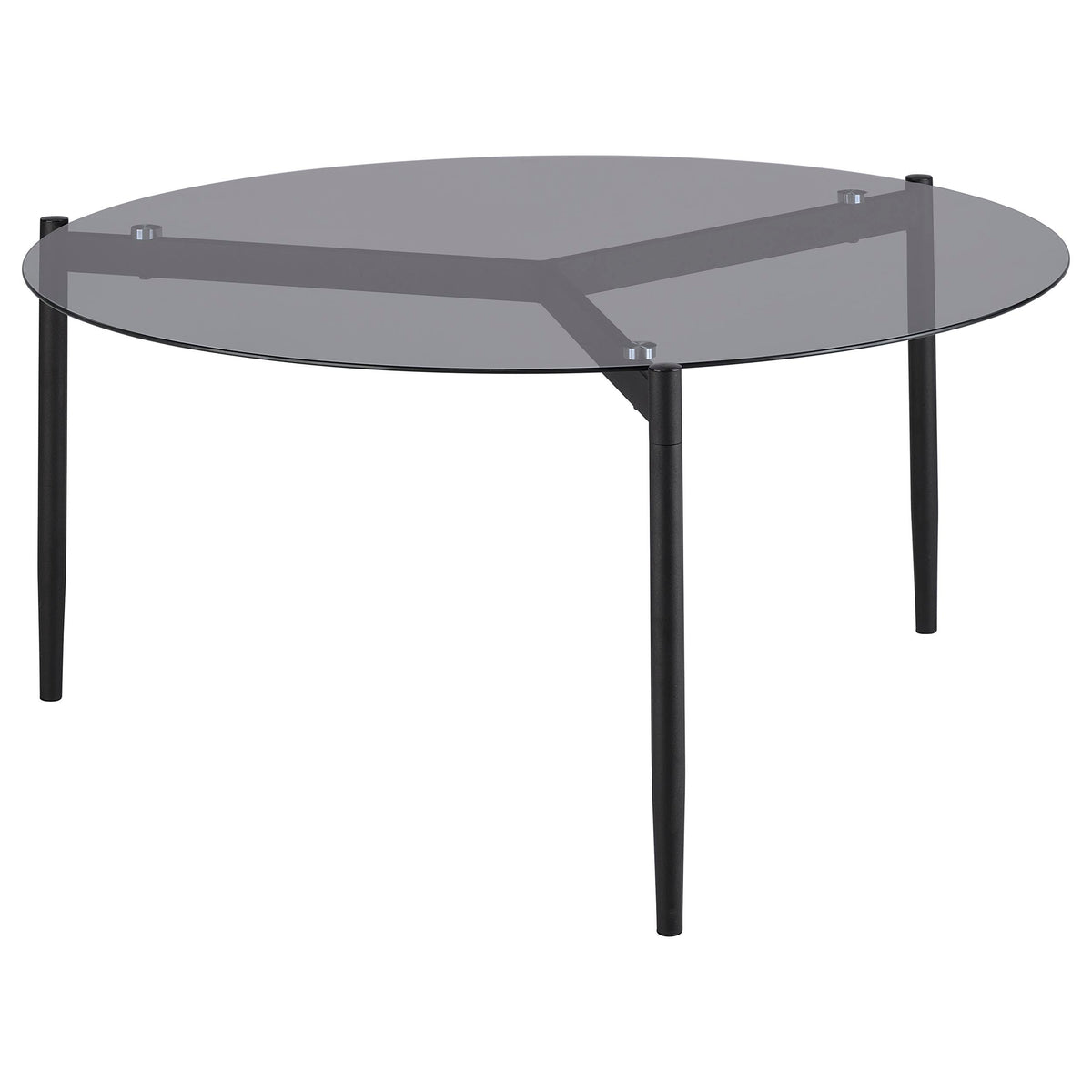 Rosalie Round Coffee and End Table Set Grey