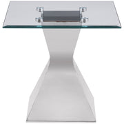 Jenny Rectangular Coffee and End Table Set Chrome