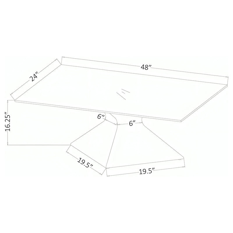 Jenny Rectangular Coffee and End Table Set Chrome