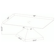 Jenny Rectangular Coffee and End Table Set Chrome