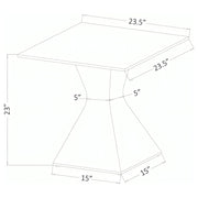 Jenny Rectangular Coffee and End Table Set Chrome