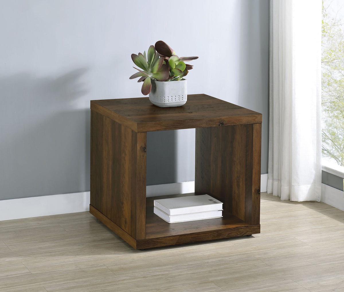 Frisco Square Engineered Wood Side End Table