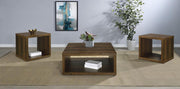 Frisco Coffee and End Table Set Dark Pine 3-piece