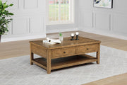 Payne 48-inch Mobile Lift Top Coffee Table Distressed Brown