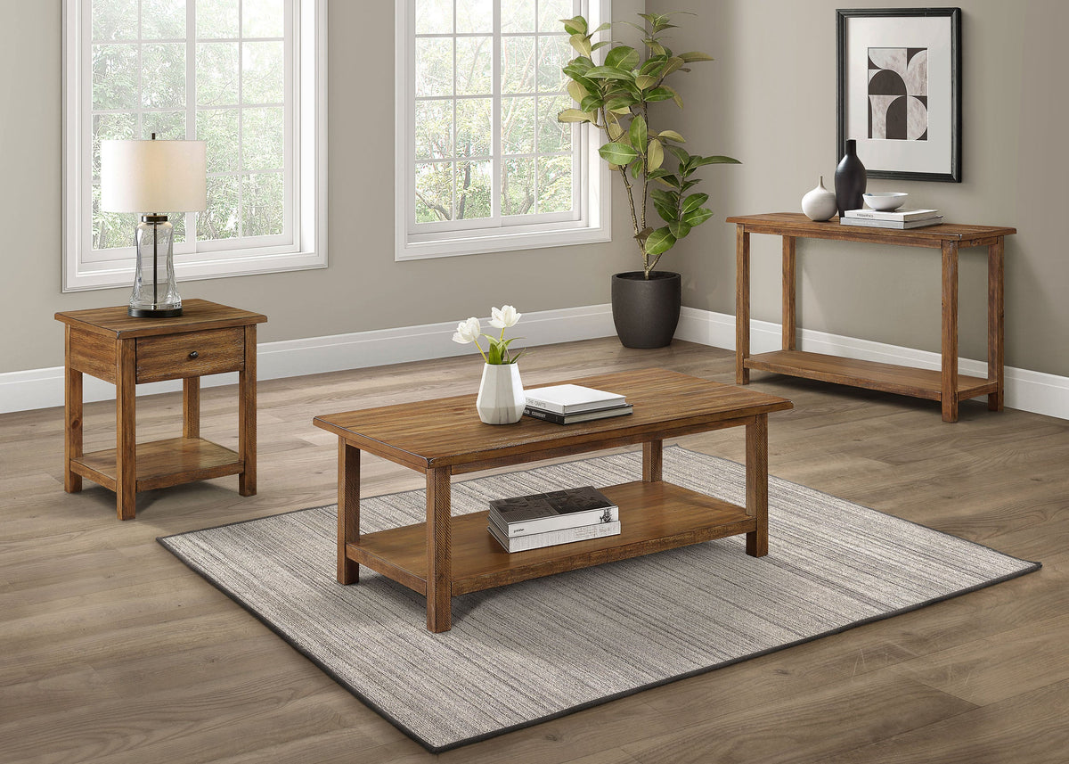 Payne 1-drawer Wood End Table with Shelf