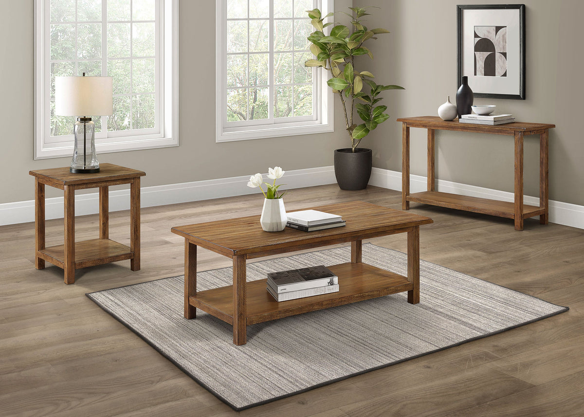 Payne Wood Coffee Table with Shelf