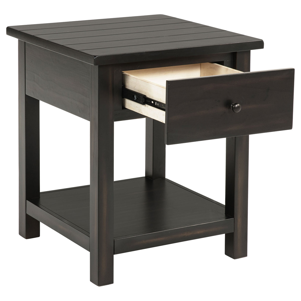 Payne 1-drawer Wood End Table with Shelf