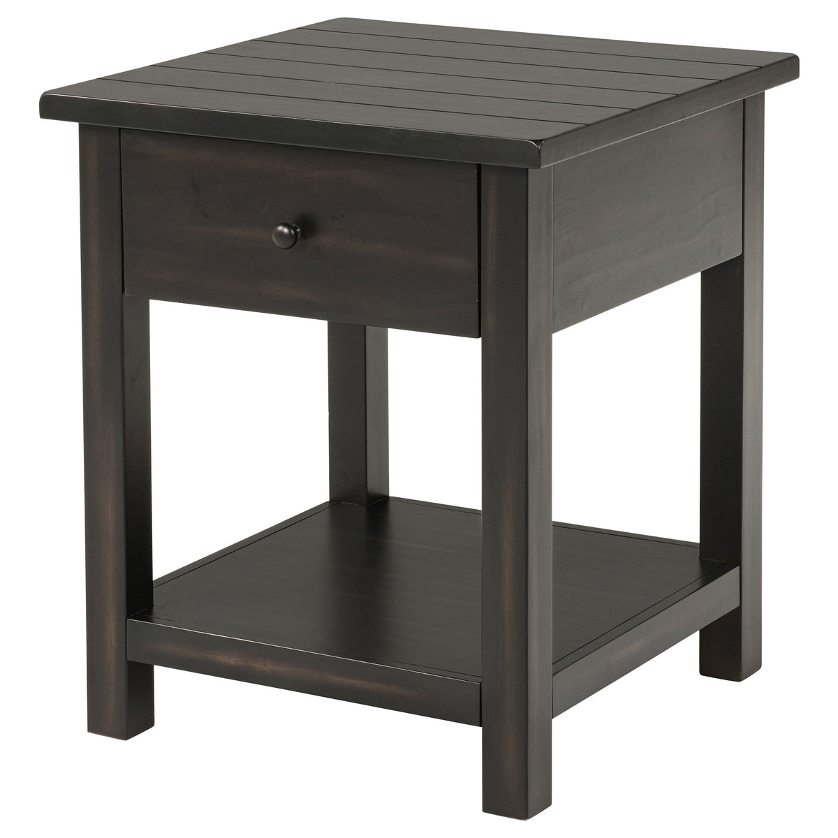 Payne 1-drawer Wood End Table with Shelf