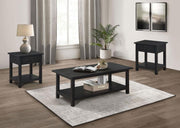 Payne Coffee and 1-drawer End Table Set Distressed Java 3-piece