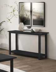 Payne Wood Entryway Sofa Console Table Distressed Java