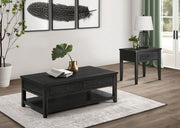 Concord Coffee and End Table Set Distressed Java 2-piece