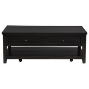 Concord Coffee and End Table Set Distressed Java