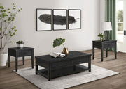 Concord Coffee and End Table Set Distressed Java 3-piece