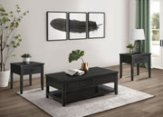Concord Coffee and End Table Set Distressed Java