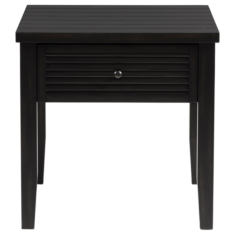 Concord Coffee and End Table Set Distressed Java