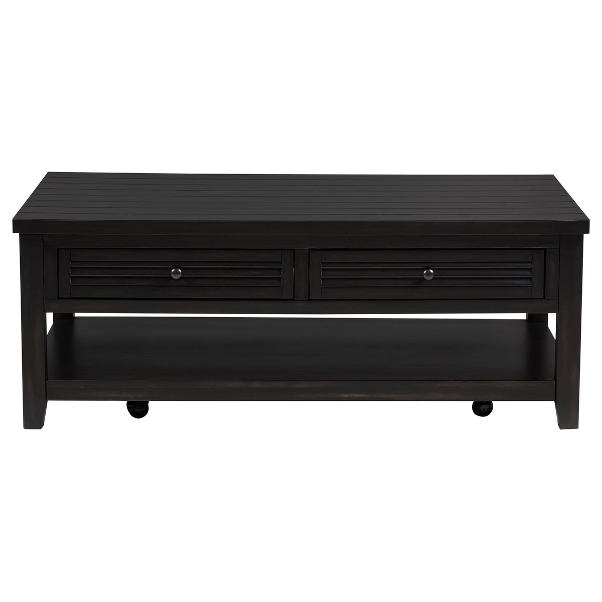 Concord Coffee and End Table Set Distressed Java