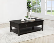 Concord 2-drawer Rectangular Coffee Table Distressed Java Default Title