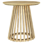 Touhy Round Coffee and End Table Set Natural Mango