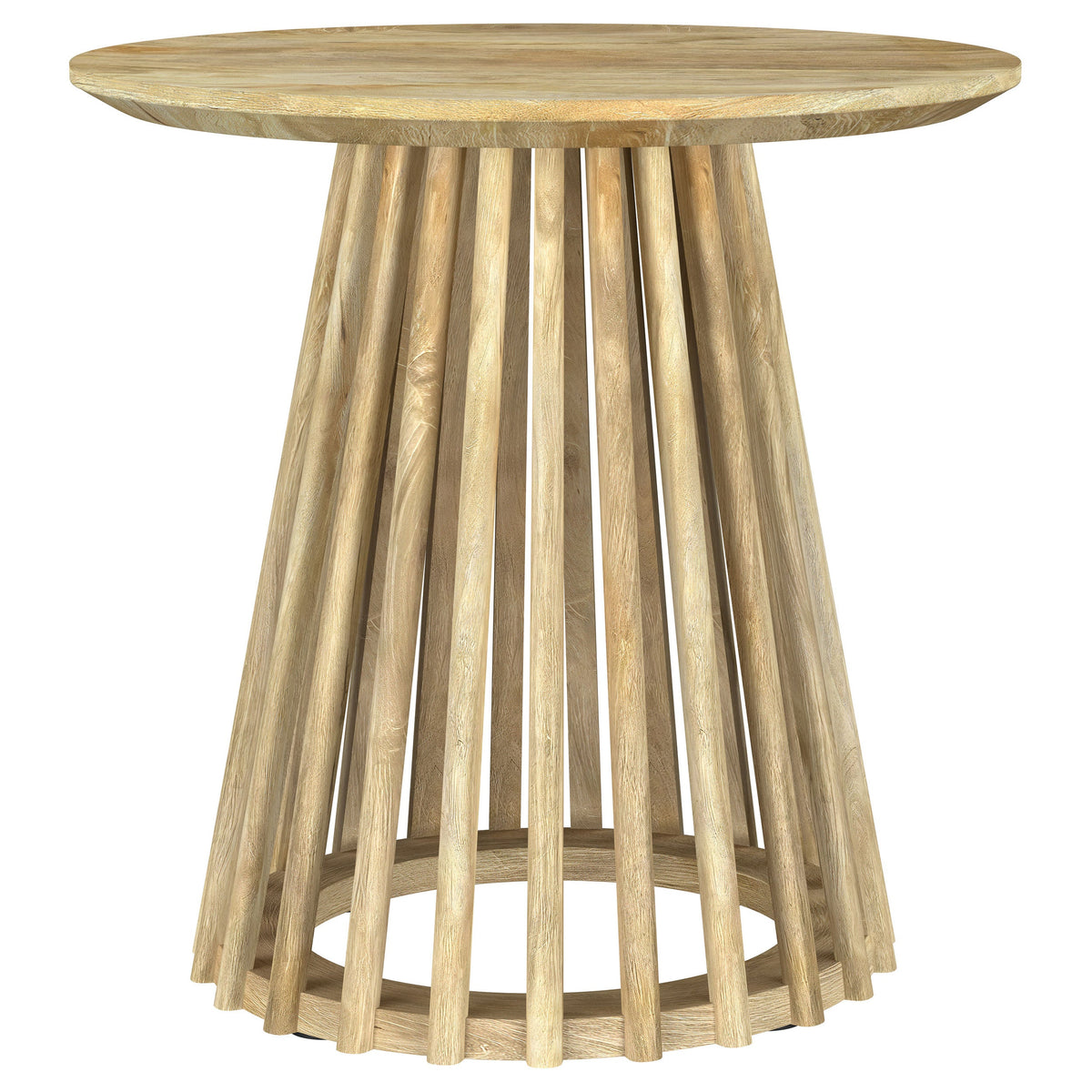 Touhy Round Coffee and End Table Set Natural Mango