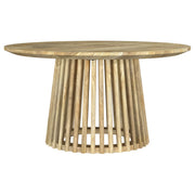 Touhy Round Coffee and End Table Set Natural Mango