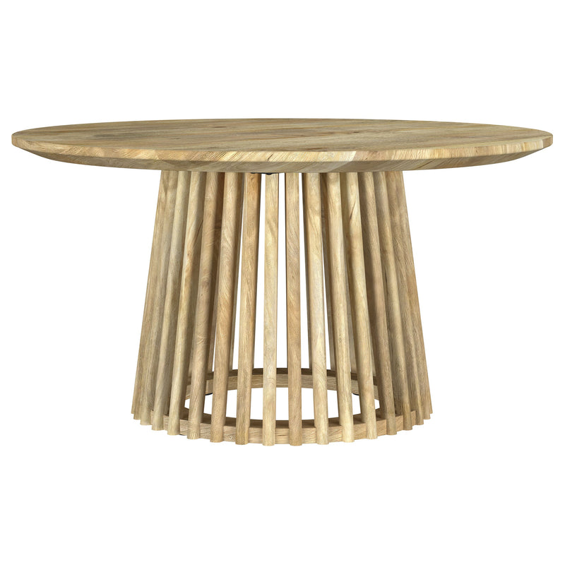 Touhy Round Coffee and End Table Set Natural Mango