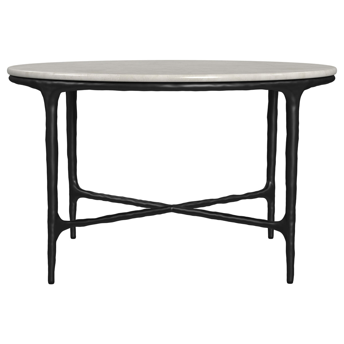 Hermas Round Marble Coffee and End Table Set