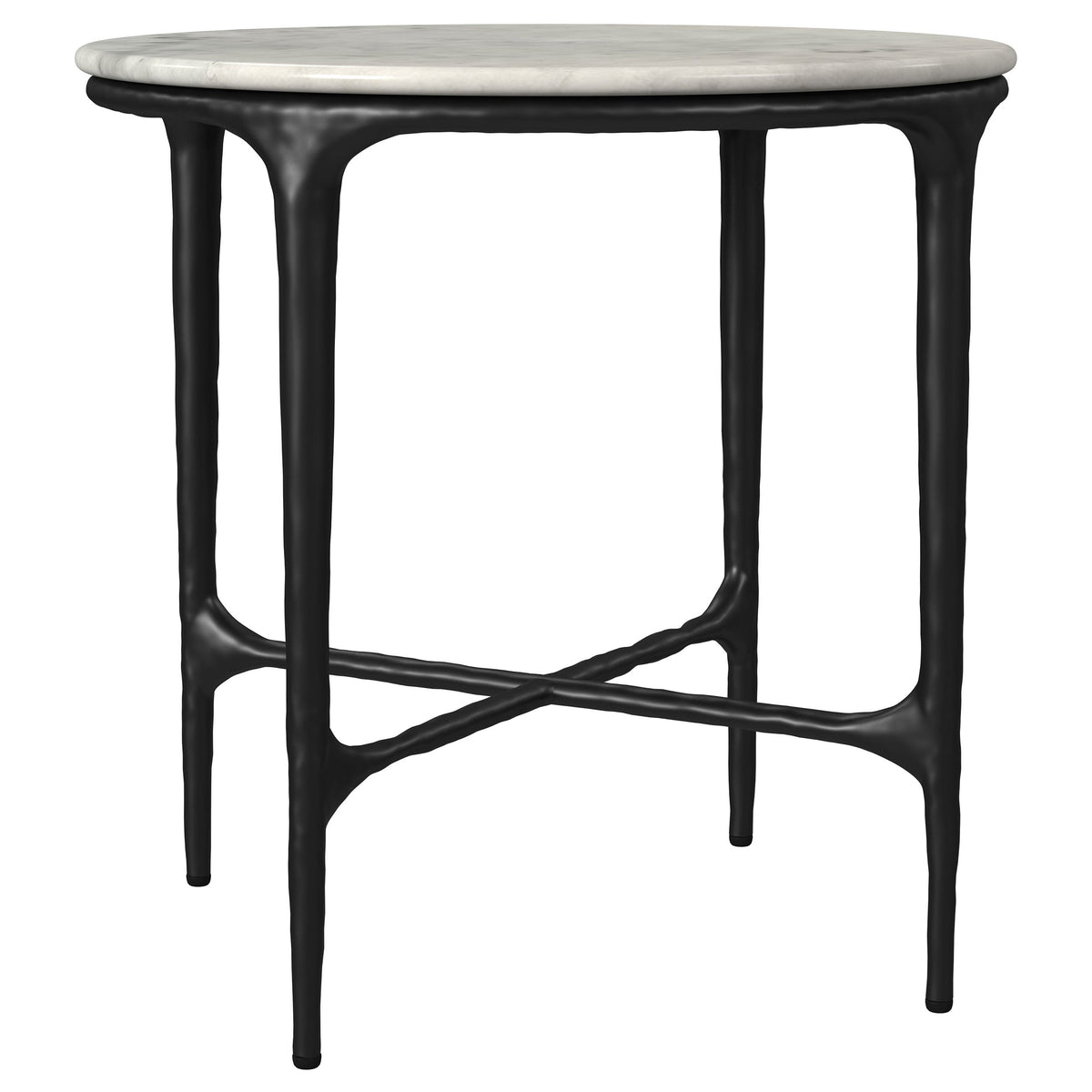 Hermas Round Marble Coffee and End Table Set