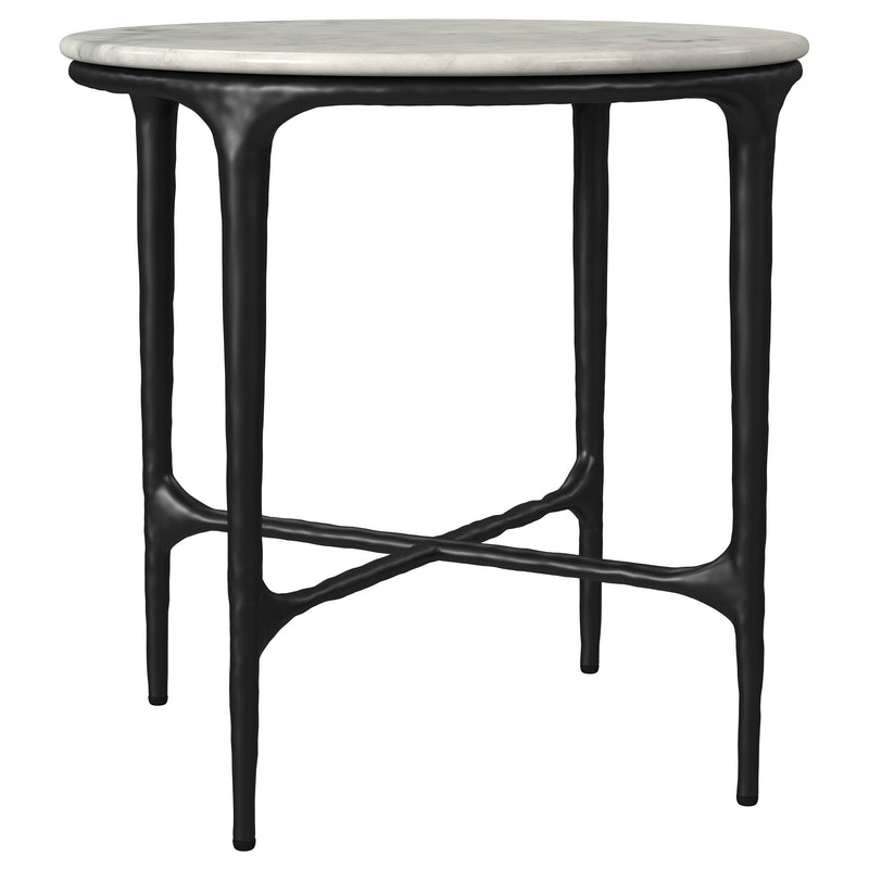 Hermas Round Marble Coffee and End Table Set