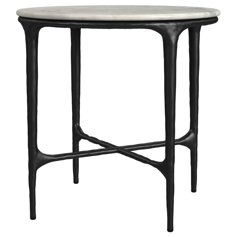 Hermas Round Marble Coffee and End Table Set