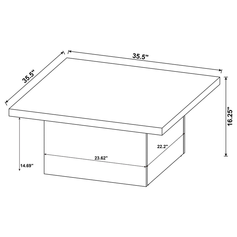 Devar Square Engineered Wood Coffee Table