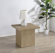Devar Square Engineered Wood End Table Latte