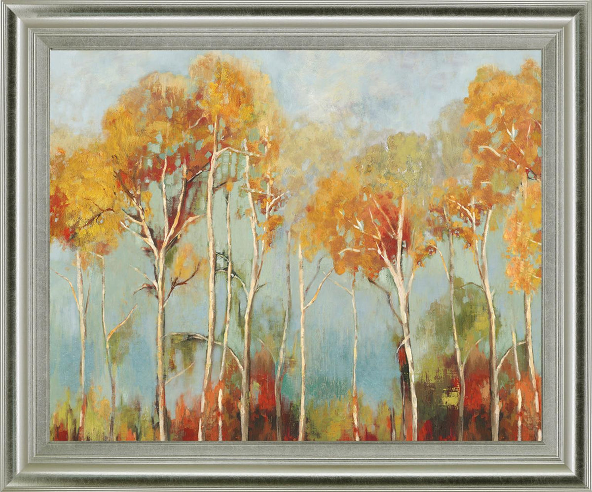 Amber Canopy - 28" x 34" Framed Wall Art - Yellow