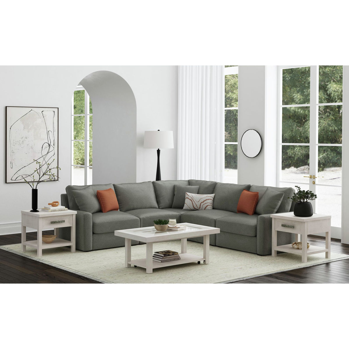 Avalanche - Coffee Table - Antique White