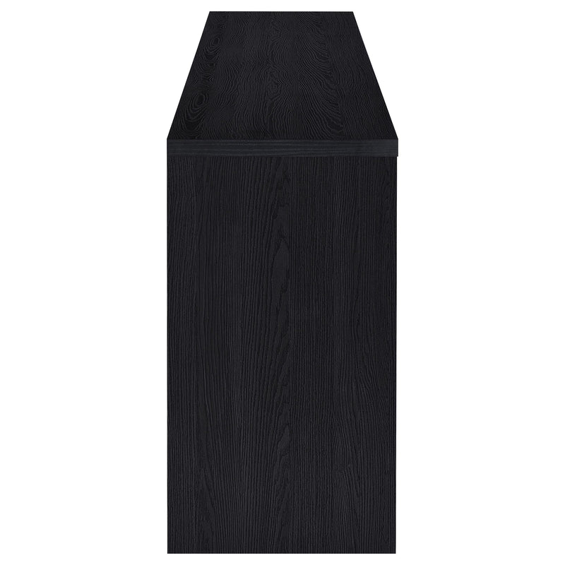 Denison 79-inch 4-door TV Stand Media Console Black