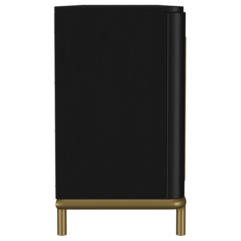Arini Rattan Cane 2-door TV Stand Media Console