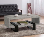 Dinard Engineered Wood Coffee Table Grey Driftwood Default Title