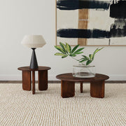 Dale Solid Wood Coffee and End Table Set Brown 2-piece