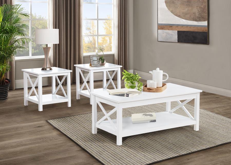 Skyview Rectangular Lift Top Coffee Table Set 3-piece