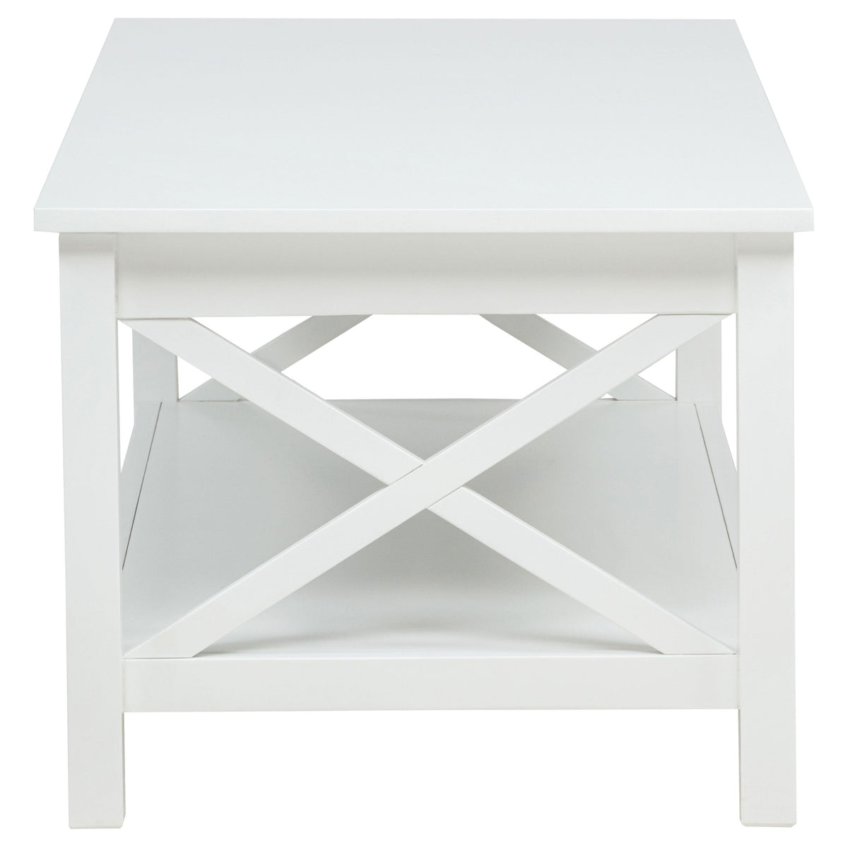 Skyview 44-inch Rectangular Lift Top Coffee Table White