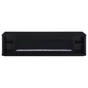 Deiter 79-inch TV Stand Fireplace Media Console Black