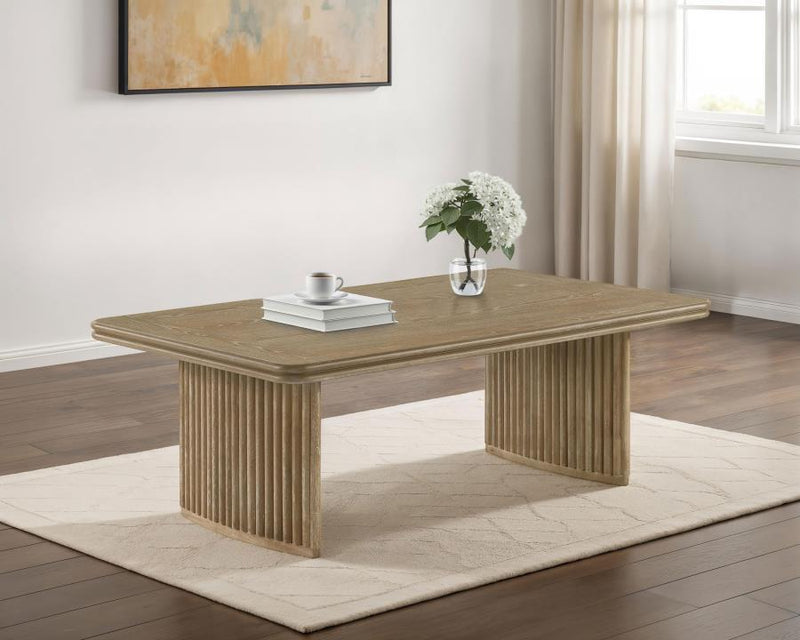 Adina Rectangular Wood Coffee Table Rectengular