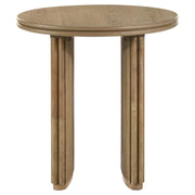 Adina Square Wood Side End Table Round