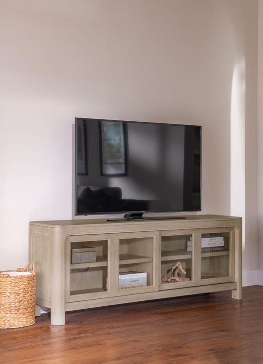Solano 71-inch 2-door TV Stand Media Console Weathered Mango Default Title