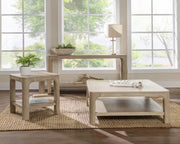 Solano Square Wood Cocktail Coffee Table Weathered Mango Default Title